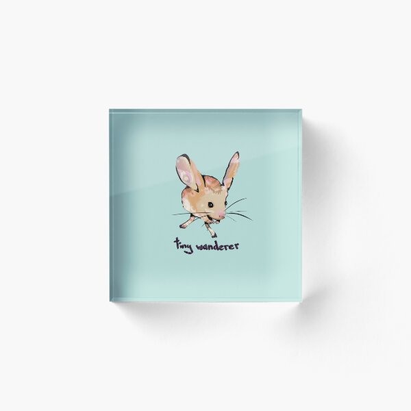 Item preview, Tiny wanderer | Cute Pastel Jerboa Mouse Illustration designed and sold by pinkybat.
