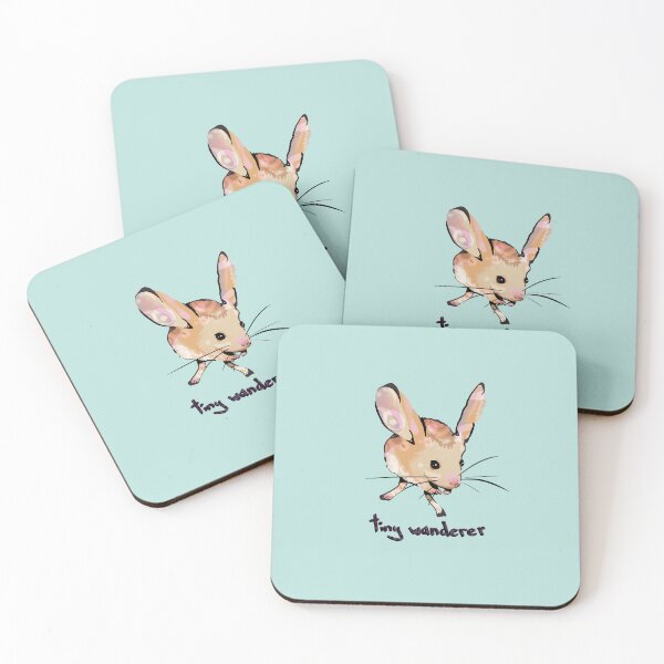 Item preview, Tiny wanderer | Cute Pastel Jerboa Mouse Illustration designed and sold by pinkybat.