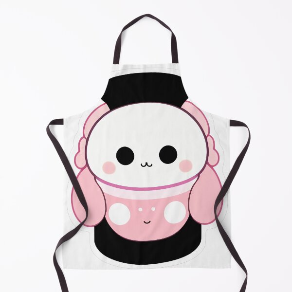 Item preview, pink cartoon character with black hat and bow designed and sold by For-Cat Studio.