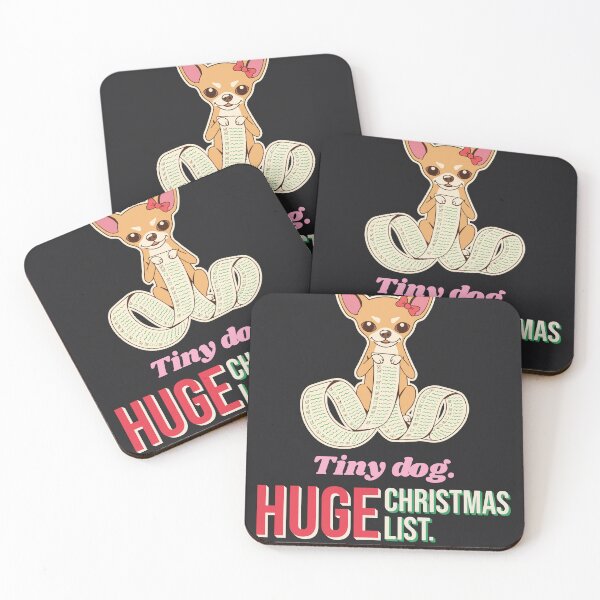 Item preview, Tiny Dog Huge Christmas List Funny Chihuahua Mom Holiday designed and sold by SickDesign.