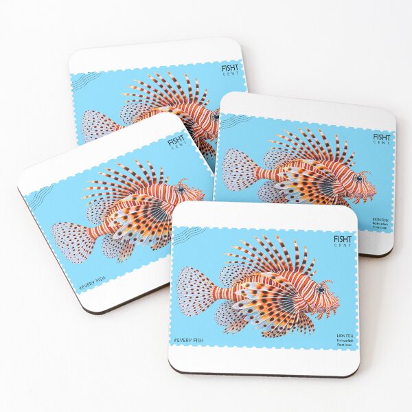 Item preview, LION FISH - STAMP designed and sold by Looplk.