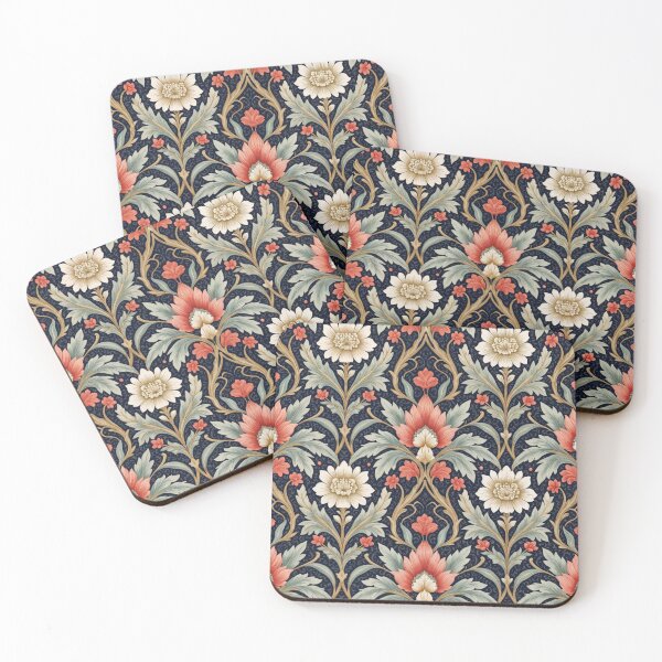 Item preview, Vintage Floral Damask Pattern in Art Nouveau Style designed and sold by Mike Kiev art.