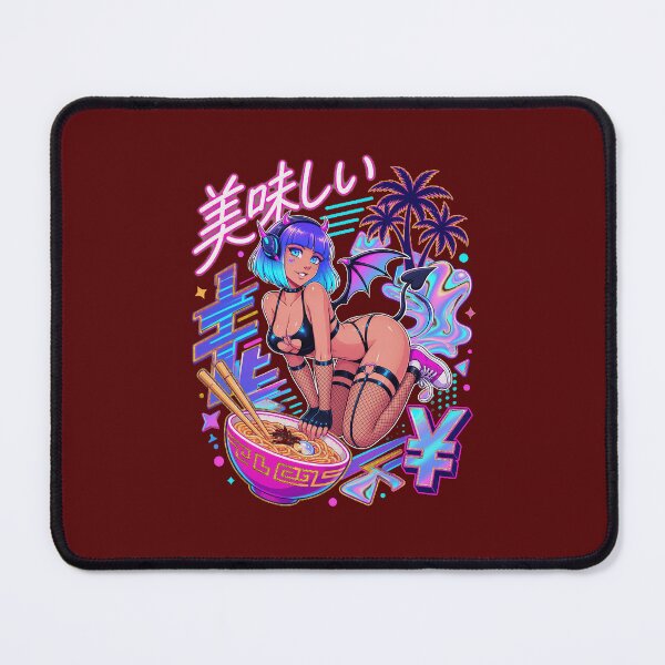 Item preview, Neon Palm Island Retro 80s Anime Waifu designed and sold by markmorgane.