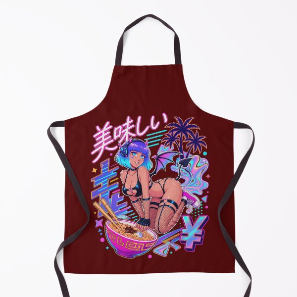 Item preview, Neon Palm Island Retro 80s Anime Waifu designed and sold by markmorgane.