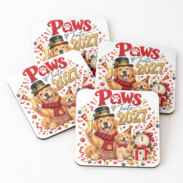 Item preview, Paws Into 2027 Dog New Year and Christmas Celebration designed and sold by FuzionRaptor.