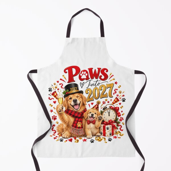 Item preview, Paws Into 2027 Dog New Year and Christmas Celebration designed and sold by FuzionRaptor.