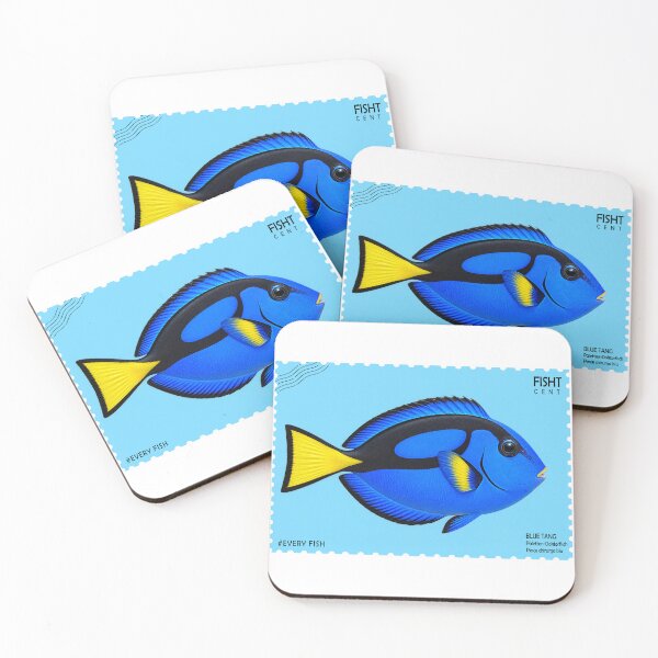 Item preview, BLUE TANG FISH - STAMP designed and sold by Looplk.