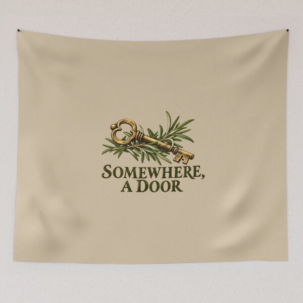 Item preview, Somewhere, a Door – Vintage Brass Key and Rosemary designed and sold by VioVibe.