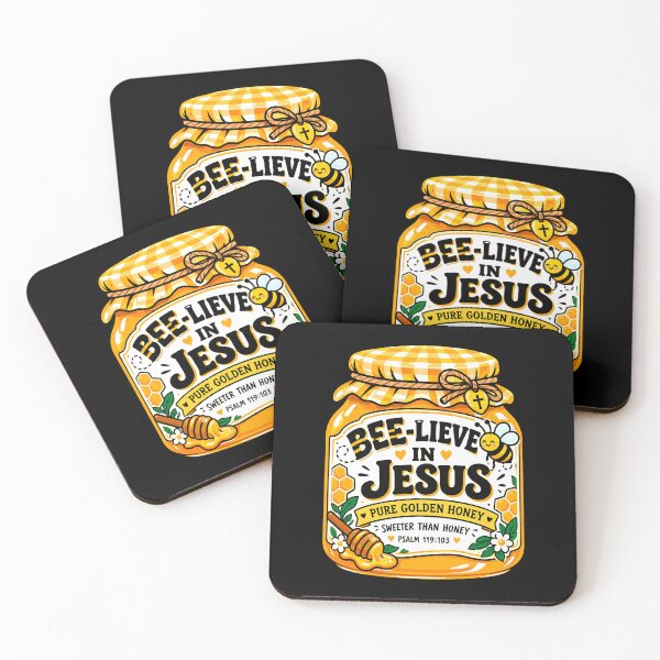 Item preview, BEE-LIEVE IN JESUS - Psalm 119:103 Sweeter Than Honey  designed and sold by plushism.