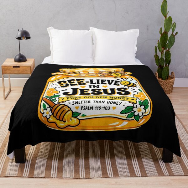 Item preview, BEE-LIEVE IN JESUS - Psalm 119:103 Sweeter Than Honey designed and sold by plushism.