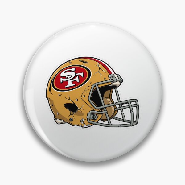 Item preview, Gold Blooded Cracked Helmet Sticker - Red Gold Football Fan Decal designed and sold by khanaqa.