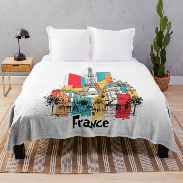 Item preview, Paris Illustration with Eiffel Tower and Architecture designed and sold by EdwinkOne.