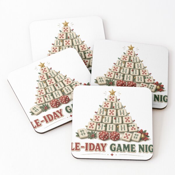 Item preview, Tile-iday Game Night Mahjong Christmas Tree designed and sold by Freckled-Monkey.