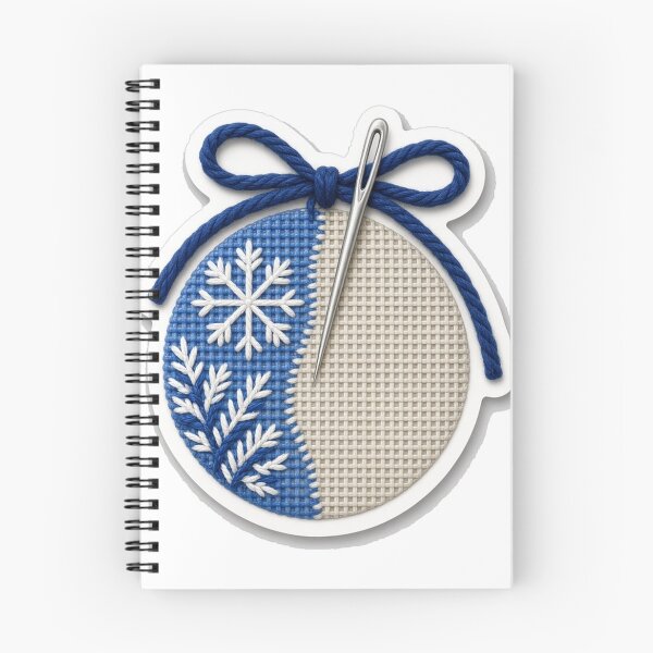 Item preview, Needlepoint Christmas Ornament in Progress designed and sold by Freckled-Monkey.