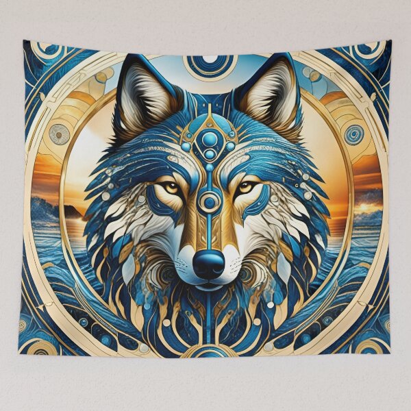 Item preview, Mystic Wolf Mandala Art - Woven Traditions Vol (4) designed and sold by JJArtCreations.