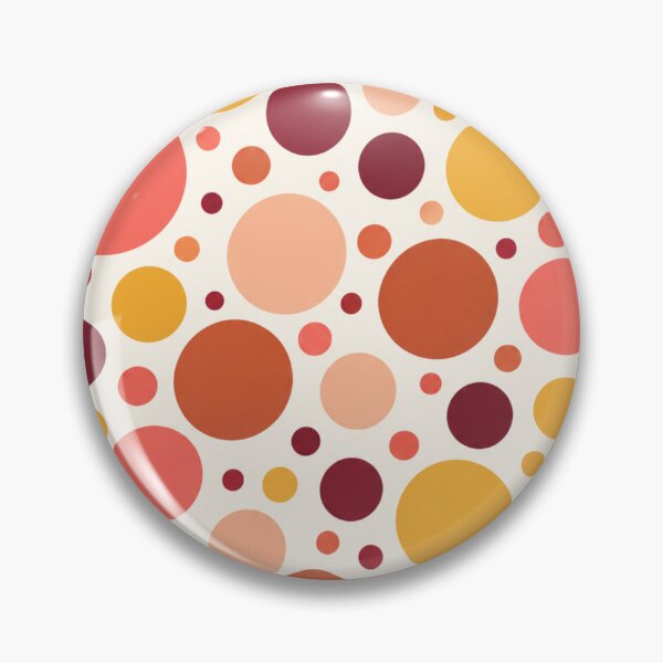 Item preview, Warm Autumn Polka Dots Coral Burgundy Seamless Pattern designed and sold by Shivora Studio.