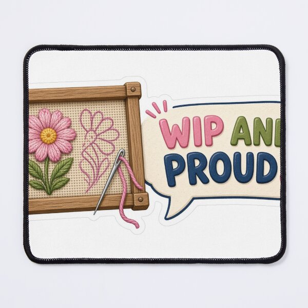 Item preview, WIP and Proud Needlepoint designed and sold by Freckled-Monkey.