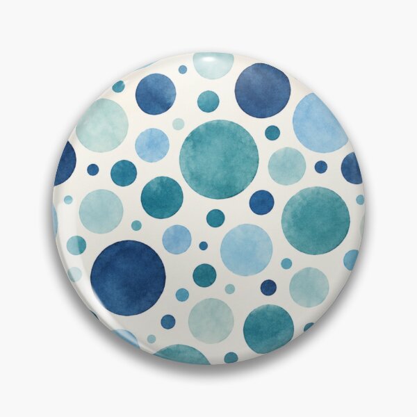 Item preview, Watercolor Ocean Blue Teal Polka Dots Seamless Pattern designed and sold by Shivora Studio.