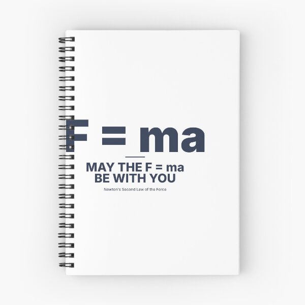 Item preview, May The F=ma Be With You (Newton Physics Pun) designed and sold by TheEmptySet.