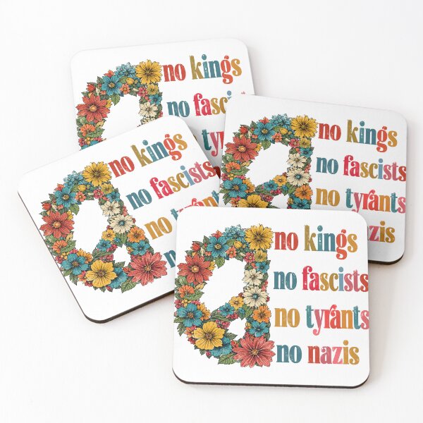 Item preview, No Kings In America, Anti-Trump, Protest, Democracy, Gift For Anti-MAGA, Anti Trump Patriotic Tee, Liberal designed and sold by CorianderRaven.