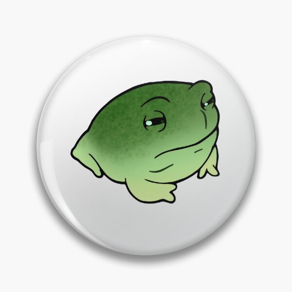Item preview, Happy Frog Grumpy Green Frog designed and sold by Chaos-Doughnut.