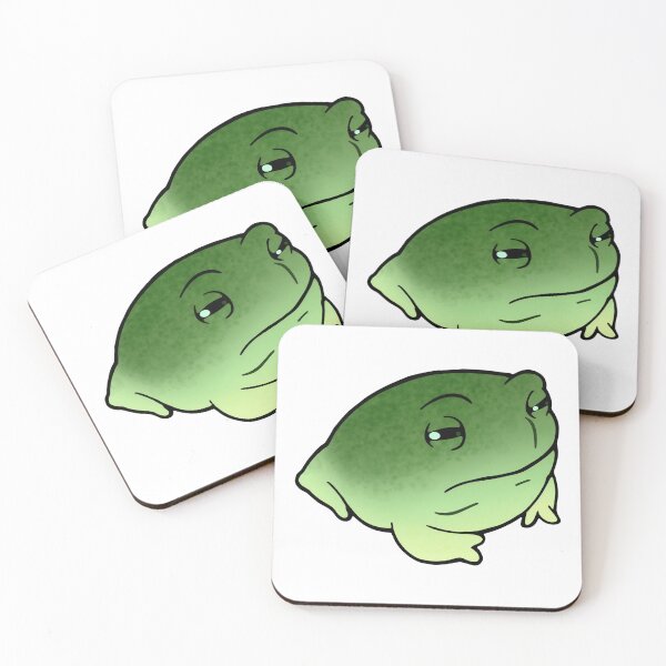 Item preview, Happy Frog Grumpy Green Frog designed and sold by Chaos-Doughnut.