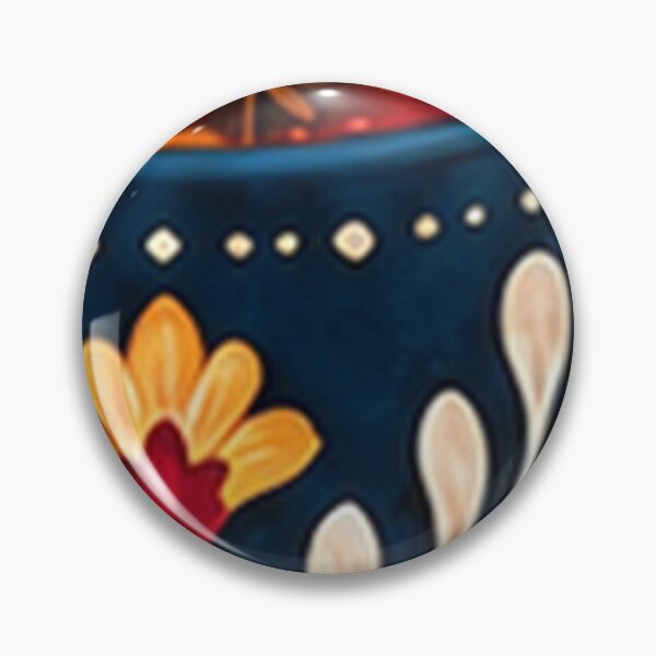 Item preview, Mulled Cider in a Folk Floral Mug, Orange and Cinnamon designed and sold by H. Doucette Studio.