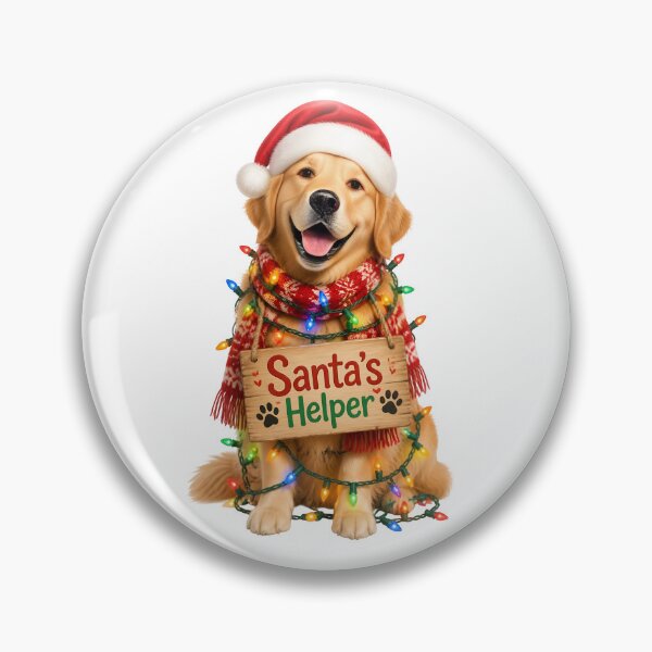 Item preview, Santa's Helper Golden Retriever Christmas designed and sold by Sovereign Supply Co..