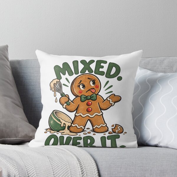 Item preview, Funny Gingerbread Cookie Christmas Design designed and sold by LandFinStudio.