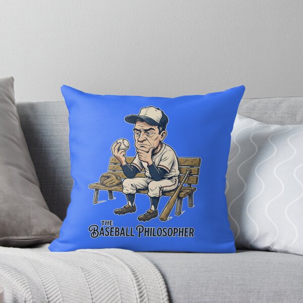 Item preview, Funny Vintage Baseball Philosopher Cartoon designed and sold by Etch-art.