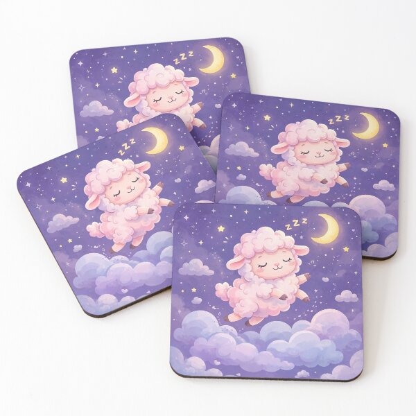 Item preview, Dreamy Jumping Sheep.Cute Good Night Sleep. designed and sold by Deepsleepstudio.