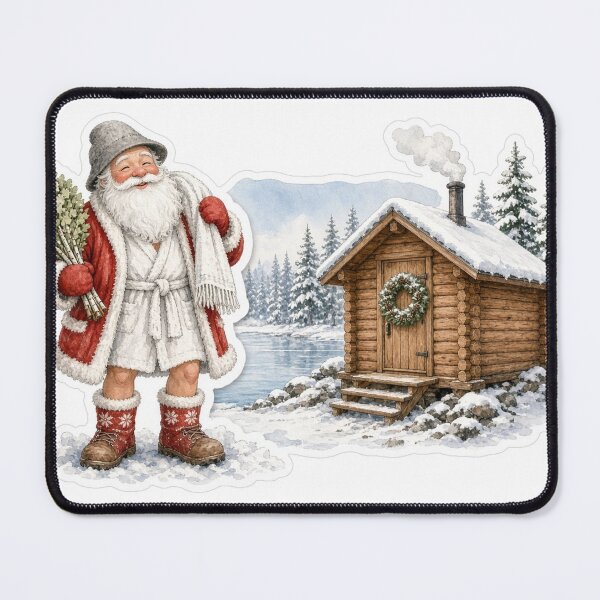 Item preview, Santa's Sauna Break designed and sold by Freckled-Monkey.