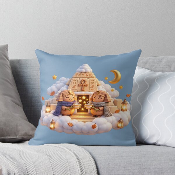 Item preview, Chibi Pharaohs Cloud Temple Tea Party – Cute Ancient Egyptian Fantasy Art designed and sold by NEFERSIGN.