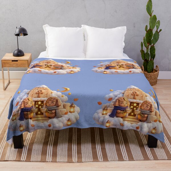 Item preview, Chibi Pharaohs Cloud Temple Tea Party – Cute Ancient Egyptian Fantasy Art designed and sold by NEFERSIGN.