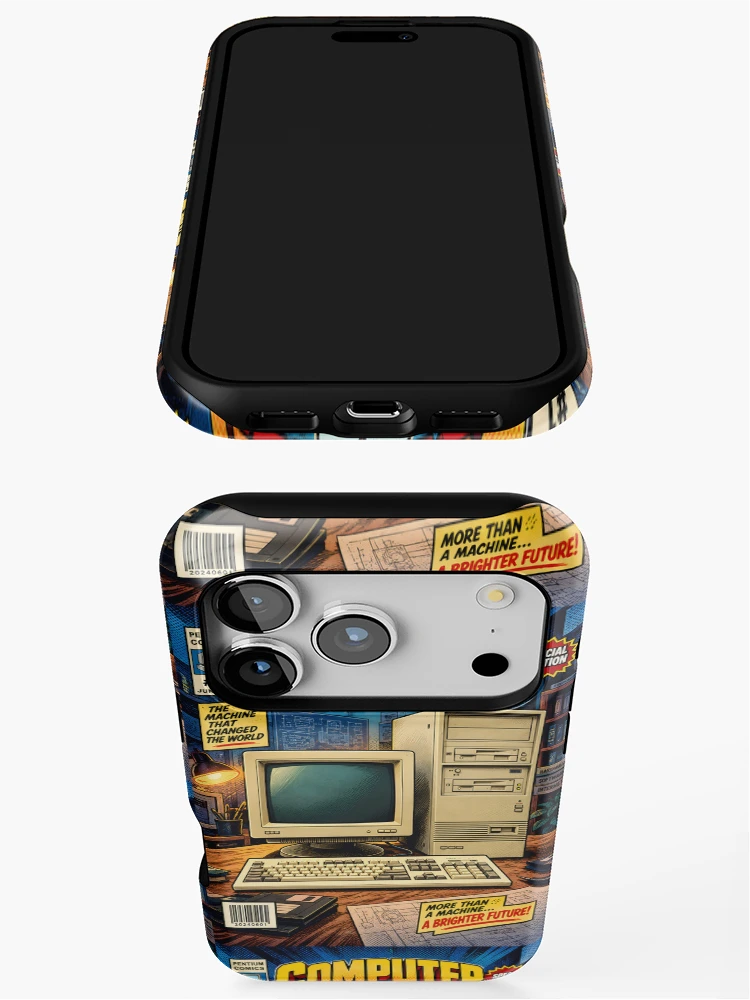 Thumbnail 3 of 4, iPhone Case, Computer Comic designed and sold by Durro.