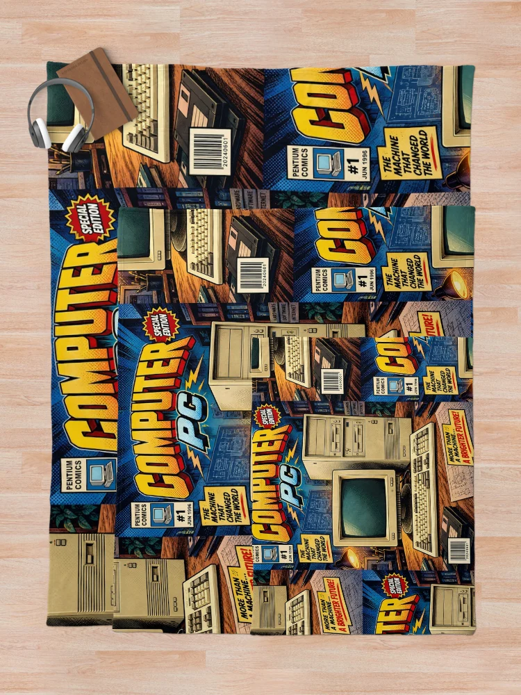 Thumbnail 5 of 6, Throw Blanket, Computer Comic designed and sold by Durro.