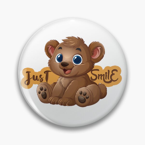 Item preview, Just Smile – Cute Blue Eyed Teddy Bear designed and sold by 4Designbyme.