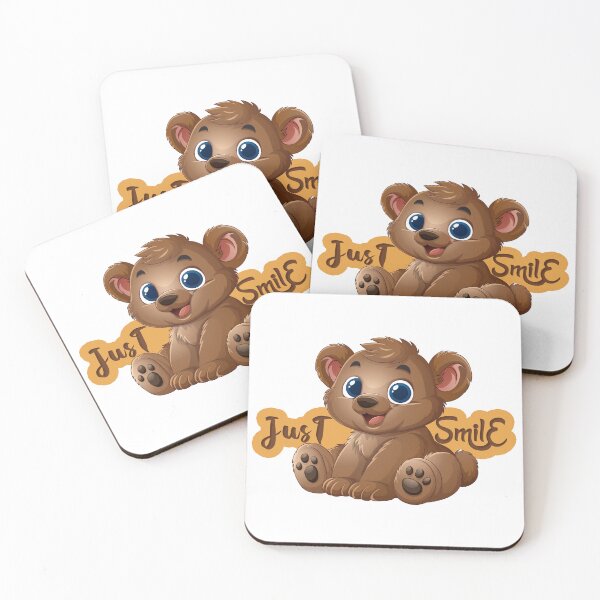 Item preview, Just Smile – Cute Blue Eyed Teddy Bear designed and sold by 4Designbyme.