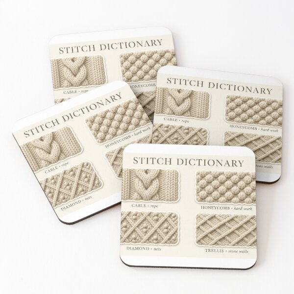 Item preview, Aran Stitch Dictionary Sampler designed and sold by Freckled-Monkey.