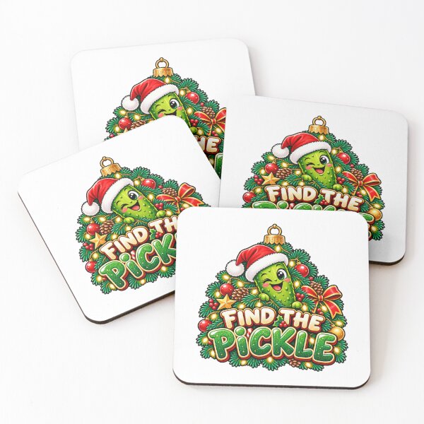 Item preview, Find The Pickle - Christmas Pickle Ornament designed and sold by WeirdlyMild.
