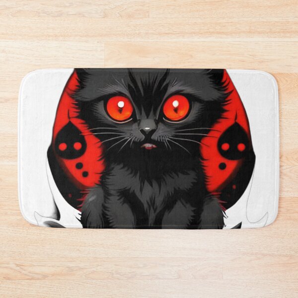 Item preview, Black Cat with Red Moon designed and sold by For-Cat Studio.