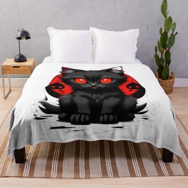 Item preview, Black Cat with Red Moon designed and sold by For-Cat Studio.
