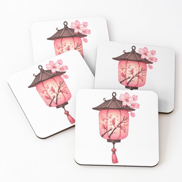 Item preview, Pink Hanging Lantern with Cherry Blossoms designed and sold by Rehnair.