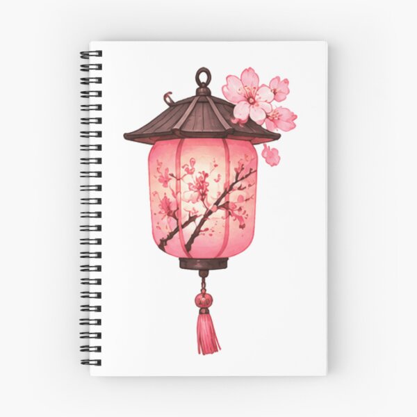 Item preview, Pink Hanging Lantern with Cherry Blossoms designed and sold by Rehnair.