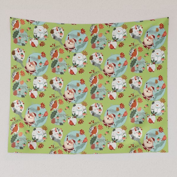 Item preview, Christmas Elf Santa Claus Christmas Pattern designed and sold by Vibria Pattern Studio.
