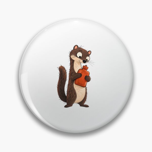 Item preview, American Mink Hugging a Hot Water Bottle designed and sold by The-Art-of-D.