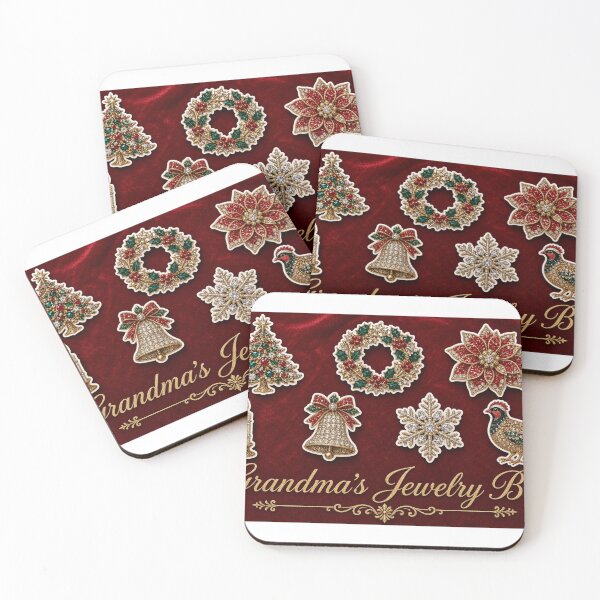 Item preview, Grandma's Jewelry Box Vintage Christmas Brooches designed and sold by Freckled-Monkey.