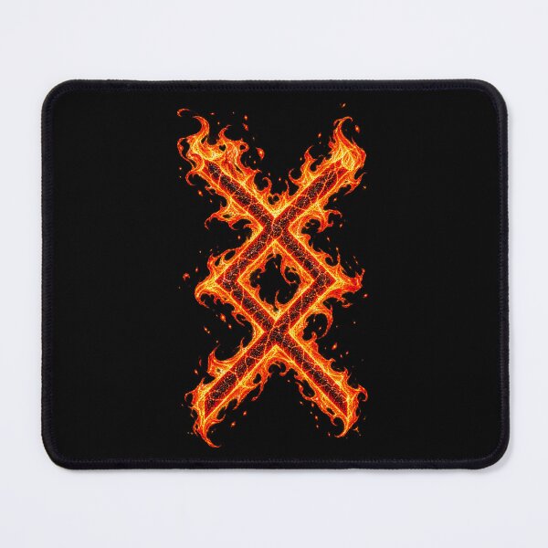 Item preview, Fiery Ingwaz Rune – Viking Symbol of Growth and Potential designed and sold by Faust-ART.