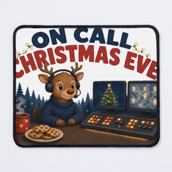 Item preview, On Call Christmas Eve Reindeer Dispatcher designed and sold by Freckled-Monkey.