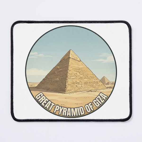 Item preview, Pyramids of Giza Travel Badge – Egypt Vintage Souvenir designed and sold by DesignMaxa.